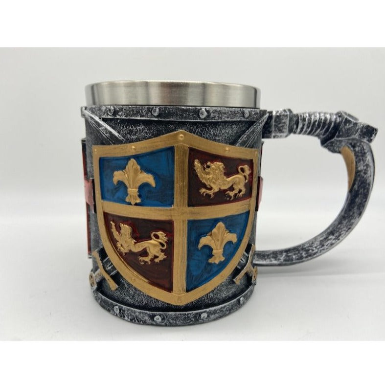 Stainless Steel Beer Mug Ebros Gift Medieval Templar Knight