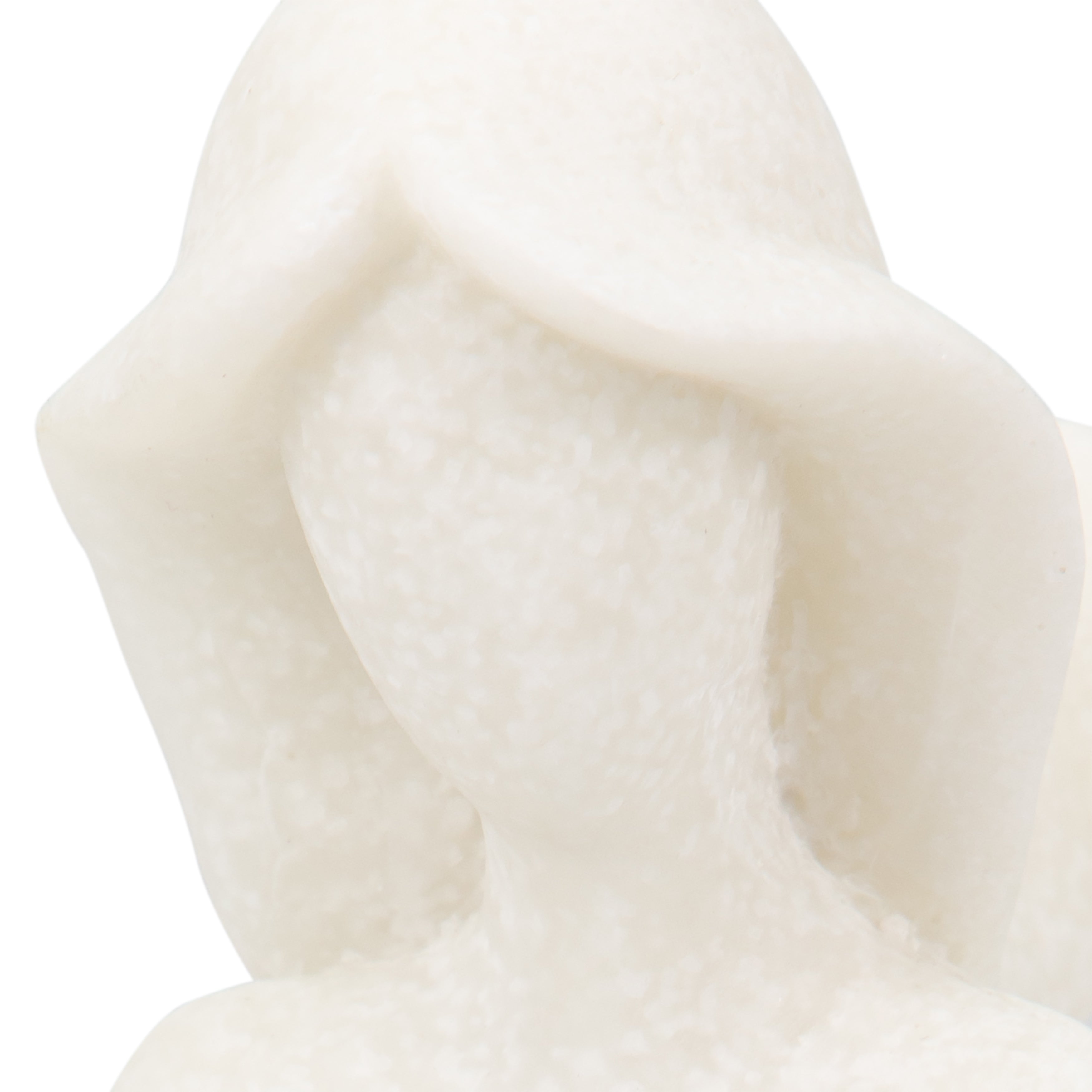 White Marble Like Finish Mermaid Figurine