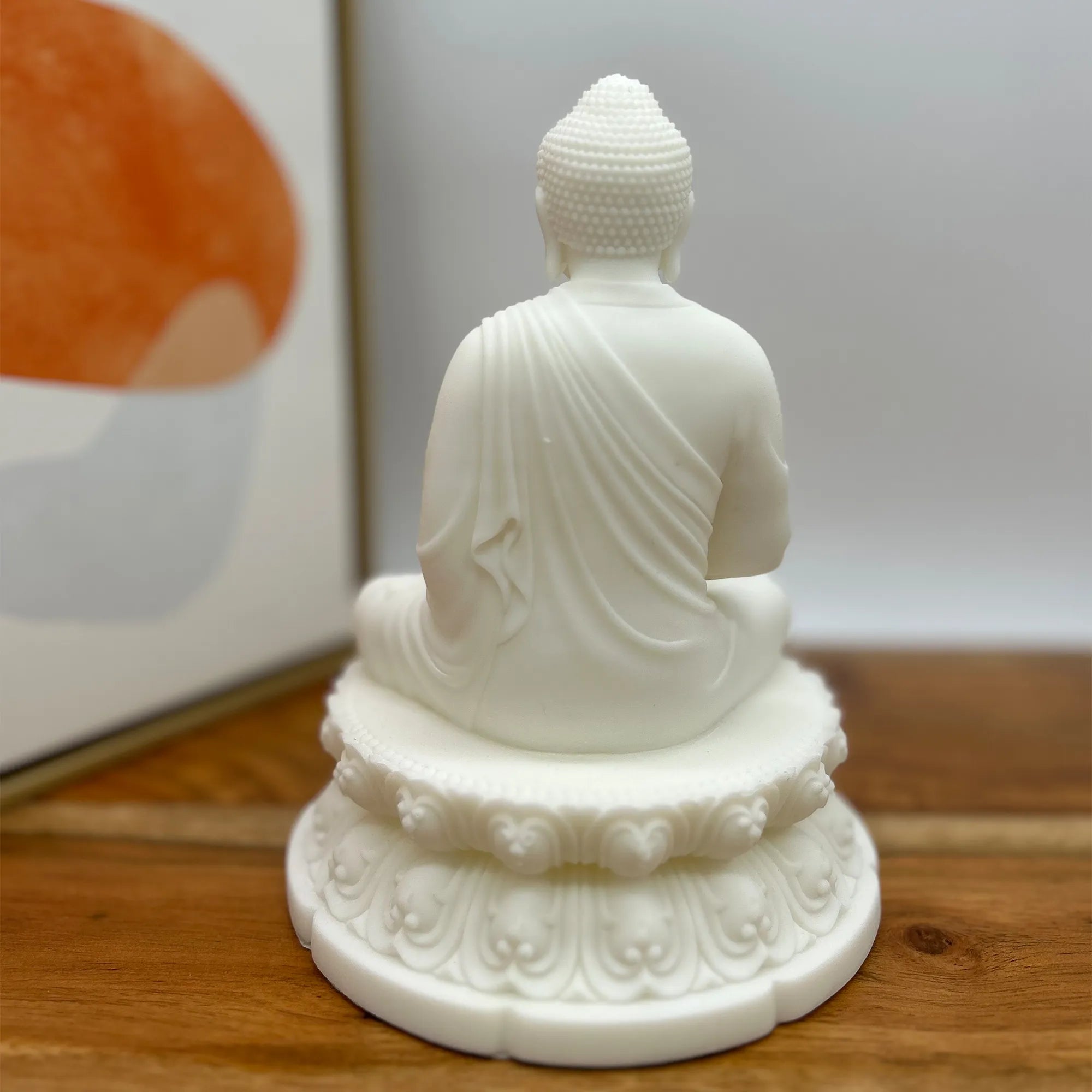 White Buddha Statue - 8 Inch