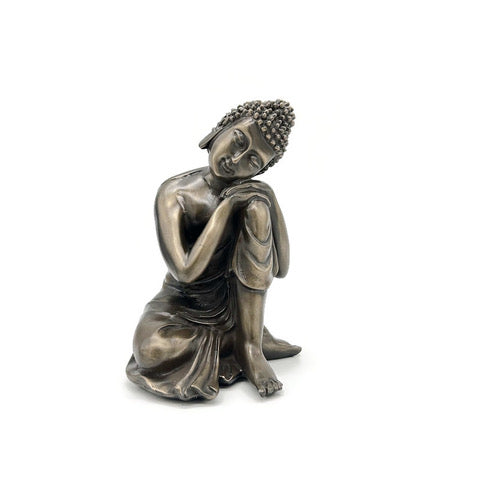 Sitting Sleeping Buddha Bronze Finish Statue