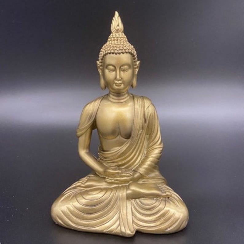 Buddha Statue Golden Statue - 6 Inch