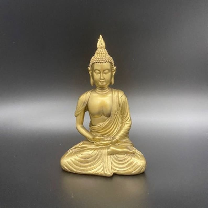 Buddha Statue Golden Statue - 6 Inch