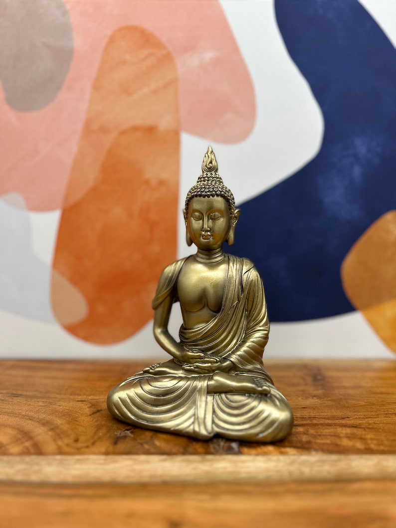 Buddha Statue Golden Statue - 6 Inch