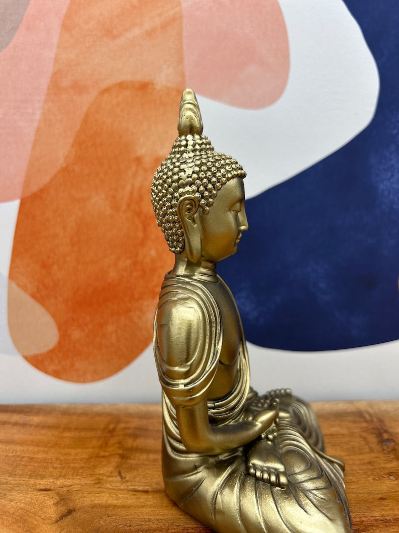 Buddha Statue Golden Statue - 6 Inch