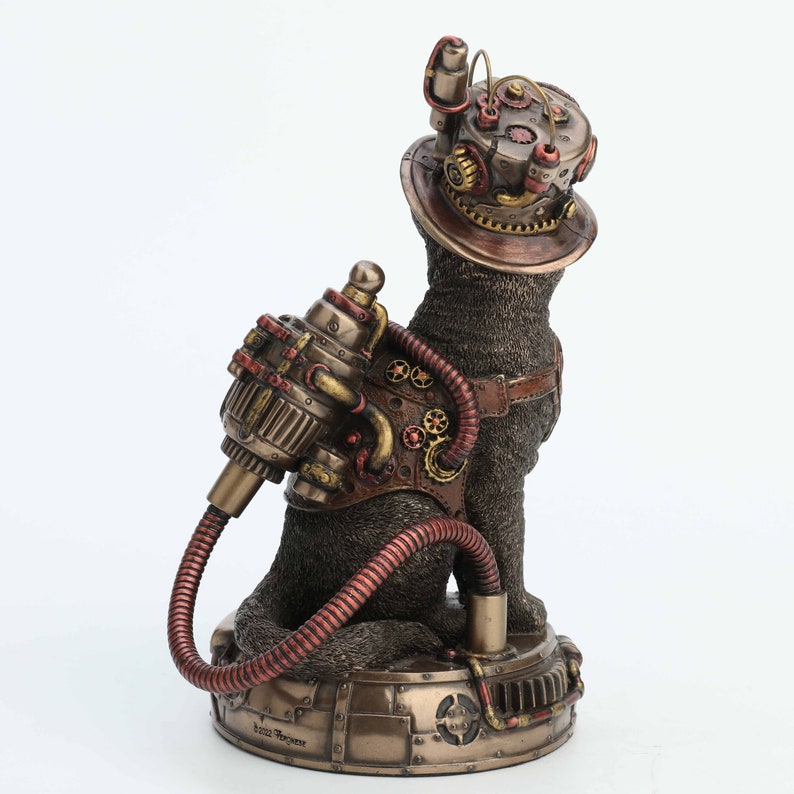 Steampunk Victorian inventor cat Figurine for Home Decor