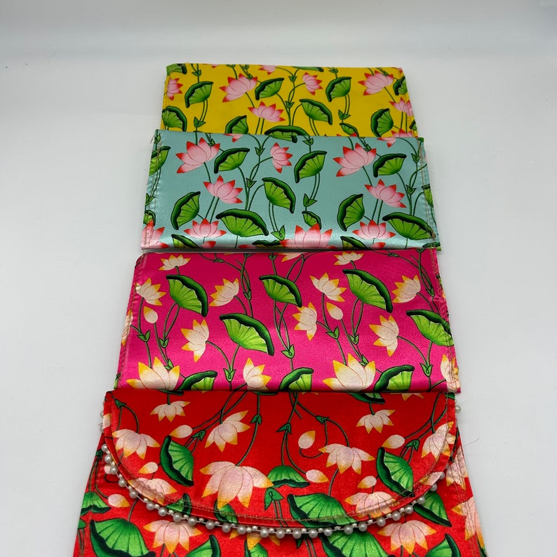 Set of 4 Colorful Indian Wedding Envelope Gift under $20