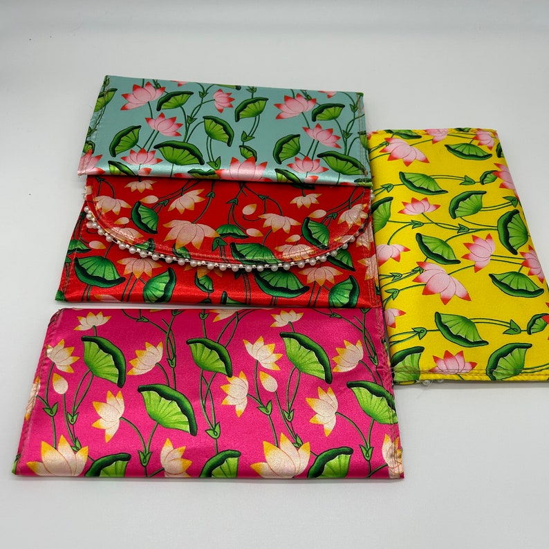 Set of 4 Colorful Indian Wedding Envelope Gift under $20